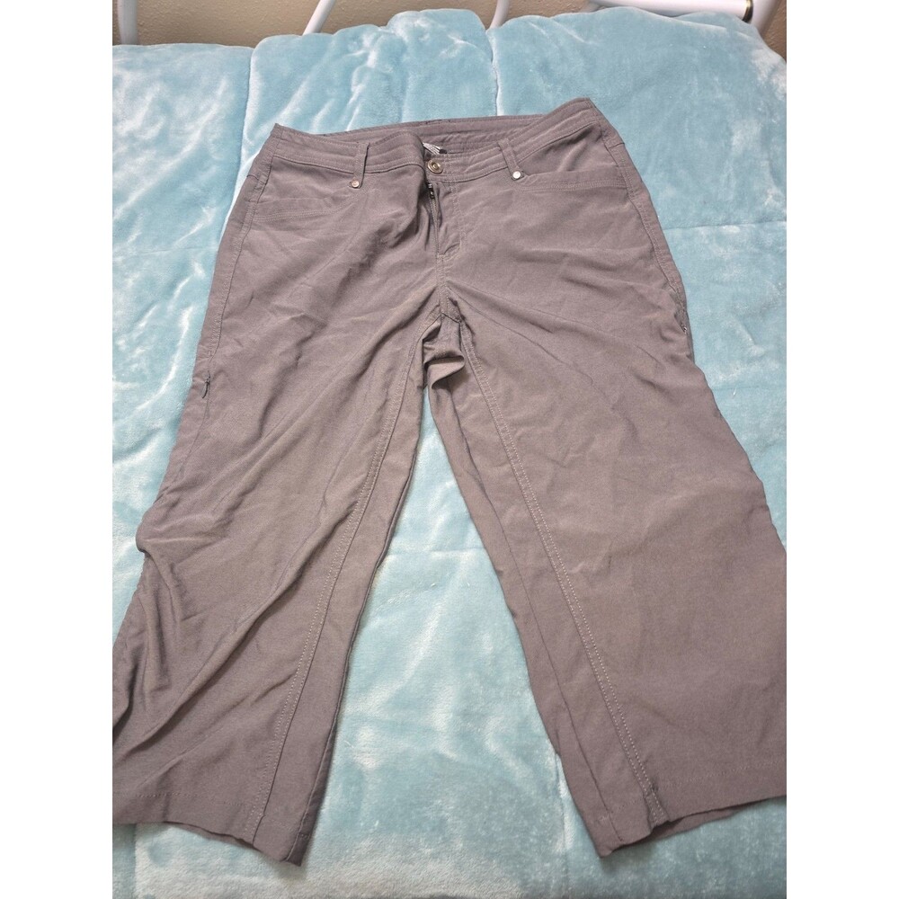 Kuhl Pants Womens Size 10 Gray Capri Quick Dry Camping Outdoor Hiking Gorpcore